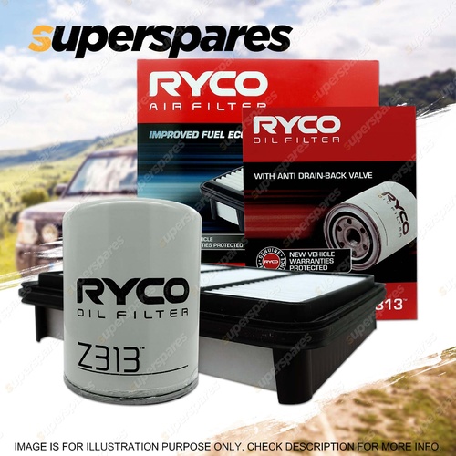 Ryco Oil Air Filter for Mitsubishi Triton MN ML MQ Challenger PB PC 4cyl 2.5L