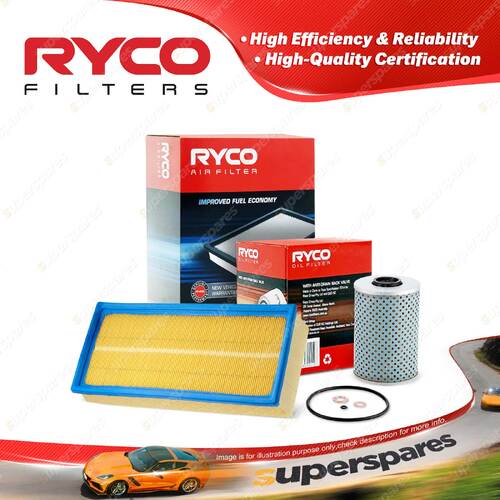 Ryco Oil Air Filter for BMW M5 E34 6cyl 3.5L Petrol S38B36 07/1990-05/1993