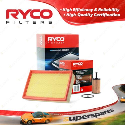 Ryco Oil Air Filter for Peugeot 307 T5 4cyl 1.6L Petrol TU5JP4 11/2001-2005