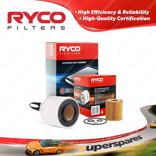 Ryco Oil Air Filter for BMW 116I E87 4cyl 1.6L Petrol N45B16 02/2005-02/2008