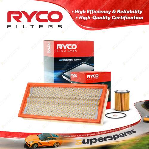 Ryco Oil Air Filter for Daewoo Musso Turbo 5cyl 2.9L OM602 07/1998-2002