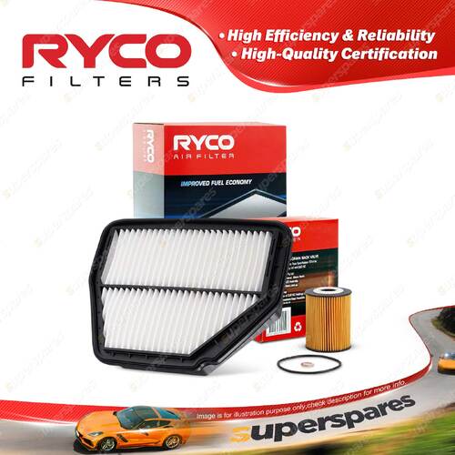 Ryco Oil Air Filter for Holden Captiva CG 4cyl 2L Z20S1 05/2007-01/2011