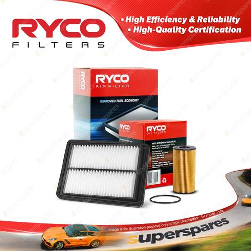 Ryco Oil Air Filter for Nissan X-Trail T32 4cyl 1.6L Turbo Diesel R9M 09/2014-On