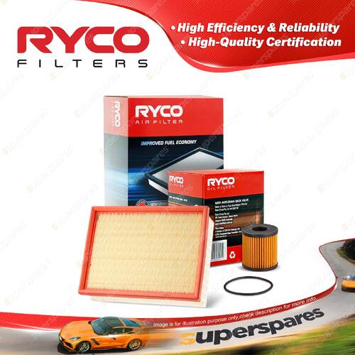 Ryco Oil Air Filter for Citroen C4 2.0 VTR 4cyl 2L Petrol 04/2005-02/2009