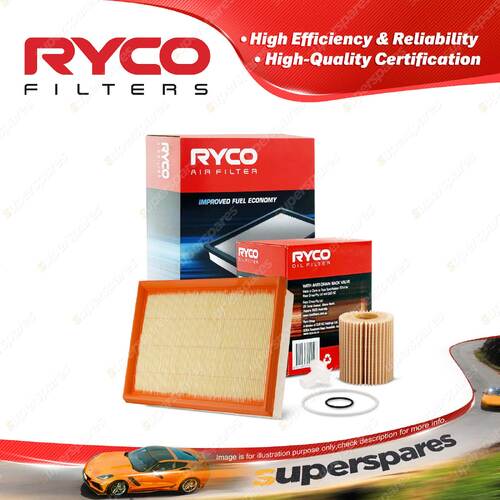 Ryco Oil Air Filter for Lexus Ls460 USF40R V8 4.6L Petrol 2UZ-FE 04/2007-On