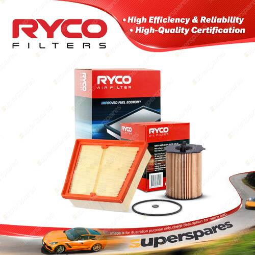 Ryco Oil Air Filter for Ford Fiesta WS WT 4cyl 1.6L Turbo Diesel HHJ