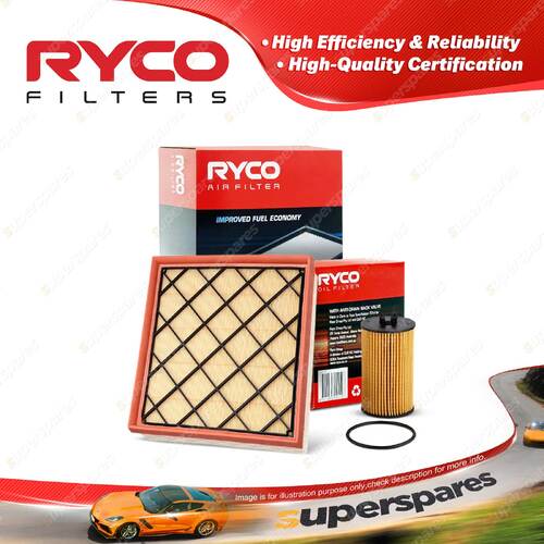 Ryco Oil Air Filter for Holden Cruze JG JH 4cyl 1.8L Petrol F18D4