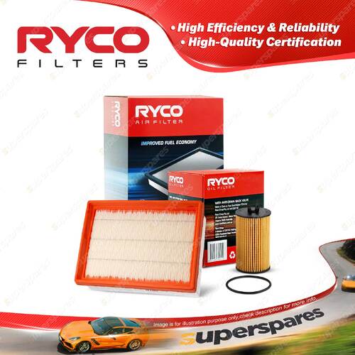 Ryco Oil Air Filter for Holden Barina TM 4cyl 1.4L 1.6L Petrol A14NET F16D4 