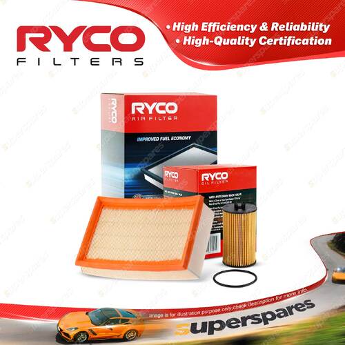 Ryco Oil Air Filter for Holden Trax TJ 4cyl 1.8L Petrol F18D4 08/2013-On