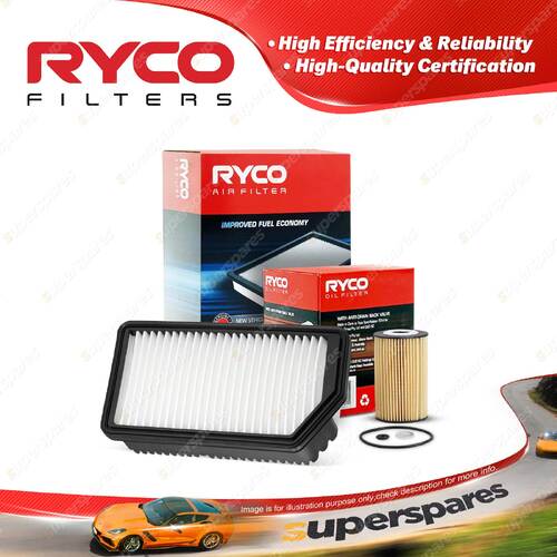 Ryco Oil Air Filter for Hyundai I30 GD 4cyl 1.6L Turbo Diesel D4FB 05/2012-On