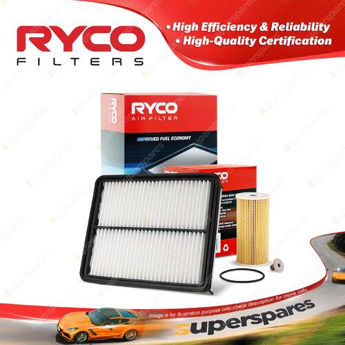 Ryco Oil Air Filter for Kia Sorento XM 4cyl 2.2L D4HBA 10/2009-06/2015