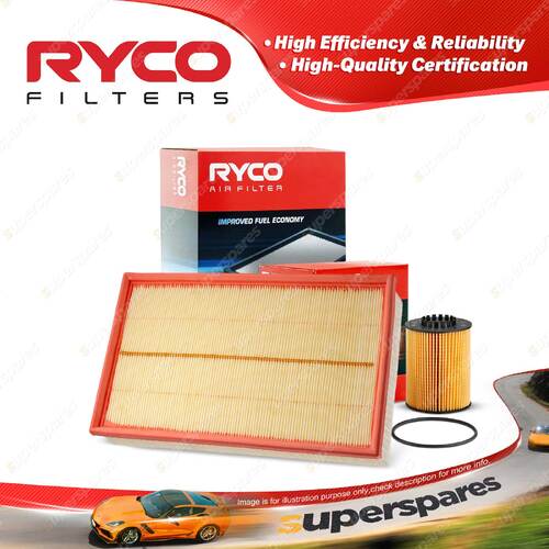 Ryco Oil Air Filter for Volkswagen Cc 3CC Passat Cc 3CC V6 3.6L BWS