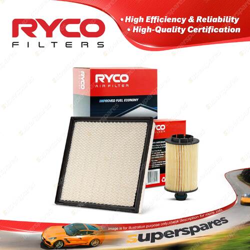 Ryco Oil Air Filter for Holden Cruze JH 4cyl 2L Z20D1 Z20S1 2011-2015 2013-2015