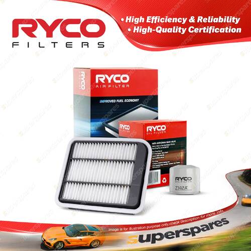 Ryco Oil Air Filter for Mitsubishi Grandis BA MIVEC 4cyl 2.4L 4G69 05/2004-2011