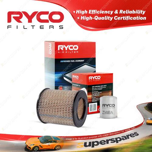 Ryco Oil Air Filter for Mazda E1600 Ezyloader BA2N 4cyl Traveller 1600 Petrol