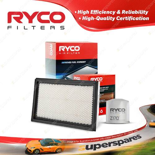 Ryco Oil Air Filter for Nissan 280C Patrol GQ Skyline R30 6cyl 2.4L 2.8L Petrol