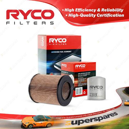 Ryco Oil Air Filter for Ford Courier PD 4cyl 2.5L Diesel 05/1996-12/1998