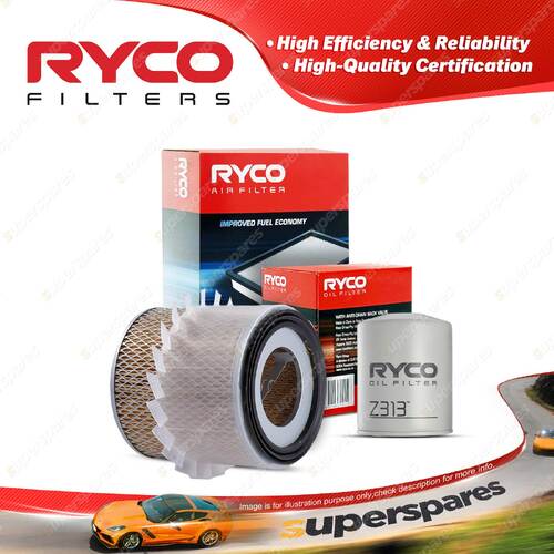 Ryco Oil Air Filter for Mazda E2500 SJ08 4cyl 2.5L Diesel WL 1997-2003