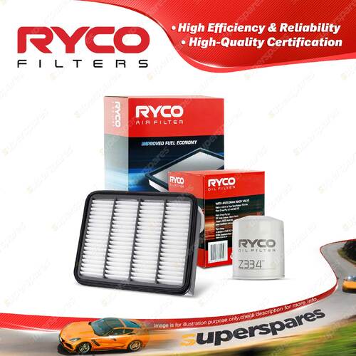 Ryco Oil Air Filter for Ford Courier PE 4cyl 2.5L TD 99-00 panel housing