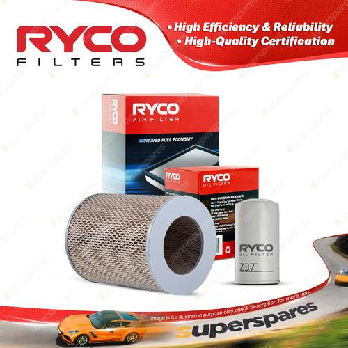 Ryco Oil Air Filter for Toyota Hilux RN27 LWB RN31 SR5 RN41 SR5 4cyl 2L Petrol