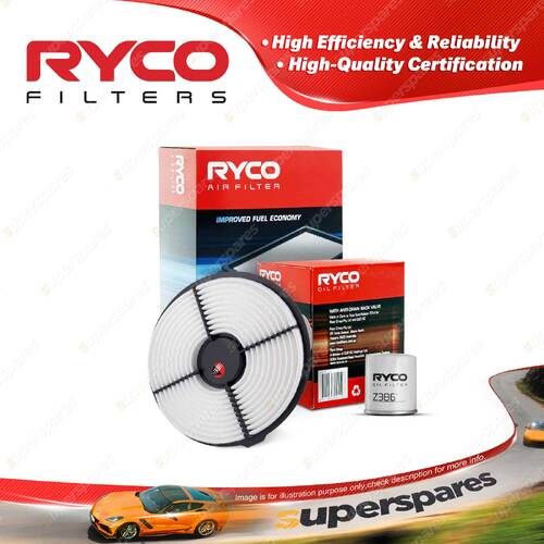 Ryco Oil Air Filter for Toyota Corolla AE90 AE92 AE95R 4cyl 1.6L Petrol