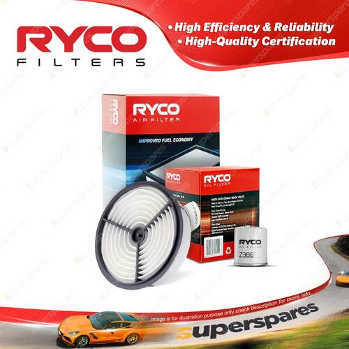 Ryco Oil Air Filter for Toyota Mr2 AW11 4cyl 1.6L Petrol 4A-GEL 11/1987-1990