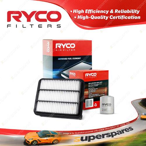 Ryco Oil Air Filter for Mitsubishi Fto Petrol Galant HJ I-II III-IV V6 2L