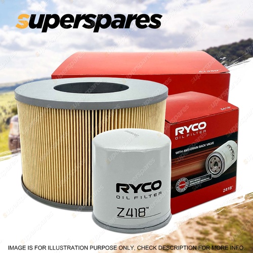 Ryco Oil Air Filter for Toyota Landcruiser FZJ105 6cyl 4.5L 1FZ-FE 03/1998-2003