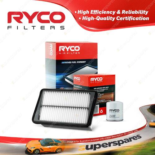 Ryco Oil Air Filter for Jeep Cherokee KJ 4cyl 2.4L Petrol 4W 2004-01/2006