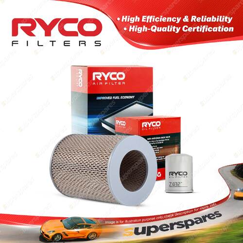 Ryco Oil Air Filter for Toyota Hilux YN85R 4cyl 1.8L Petrol 2Y 10/1988-1998