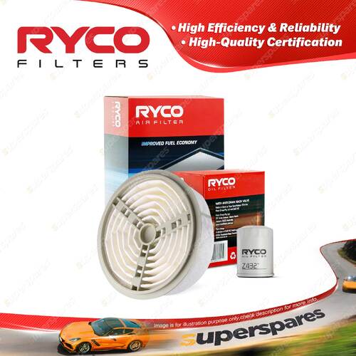 Ryco Oil Air Filter for Toyota Townace YR39 4cyl 2L Petrol 3Y-C 04/1992-1996