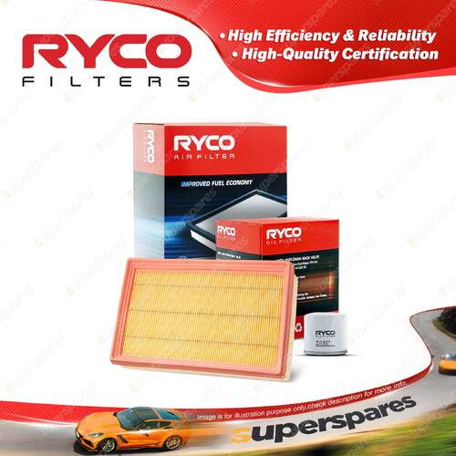 Ryco Oil Air Filter for Kia Mentor FA 4cyl 1.5L Petrol B5 12/1996-05/1998