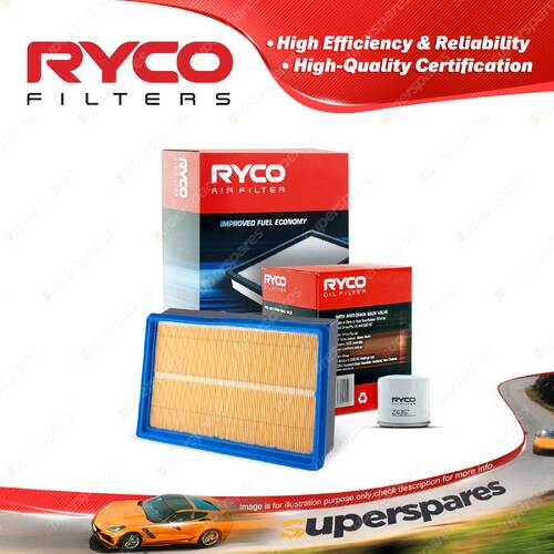 Ryco Oil Air Filter for Mazda Mx-6 GD 4cyl 2.2L Petrol F2 1989-1991 1987-1989