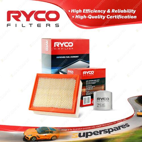 Ryco Oil Air Filter for Ford Courier PH PH II 4WD V6 4L Petrol 02/2005-06