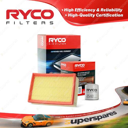 Ryco Oil Air Filter for Citroen C4 2.0i VTS 4cyl 2L Petrol 04/2005-02/2009