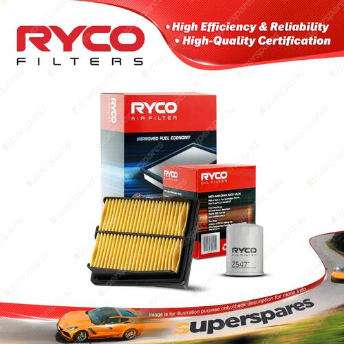 Ryco Oil Air Filter for Honda Jazz GD 4cyl 1.3L 1.5L Petrol L13A1 L15A1 02-08