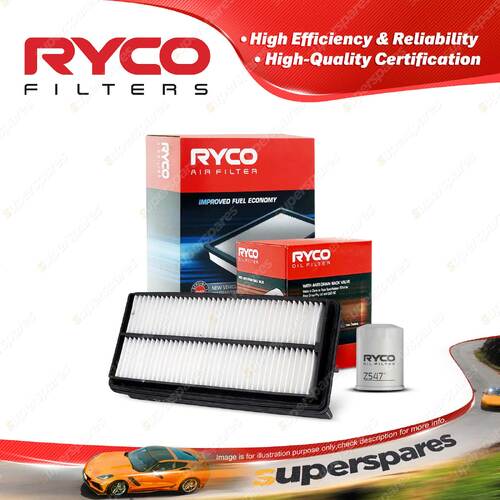 Ryco Oil Air Filter for Honda Legend KB V6 3.5L Petrol J35A8 08/2006-07/2008