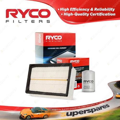 Ryco Oil Air Filter for Volkswagen Citivan Transporter T5 4cyl 2L AXA Petrol