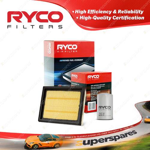 Ryco Oil Air Filter for Ford Fiesta WP 4cyl 1.6L Petrol Duratec 04/2004-01/2006