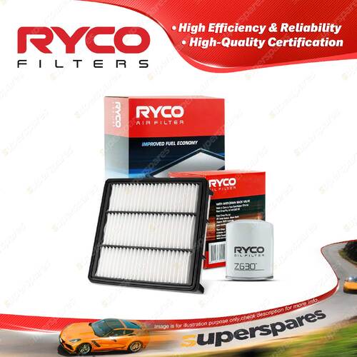 Ryco Oil Air Filter for Hyundai Terracan HP 4cyl 2.9L J3 11/2005-07/2008