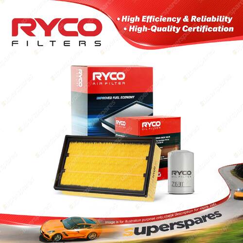 Ryco Oil Air Filter for Jaguar S Type 2.5 V6 2.5L Petrol AJ25 07/2002-09/2004