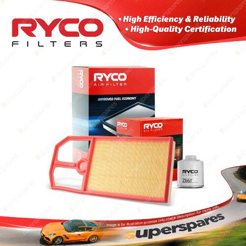 Ryco Oil Air Filter for Volkswagen Polo 6N 4cyl 1.4L Petrol AHW 09/2000-2001