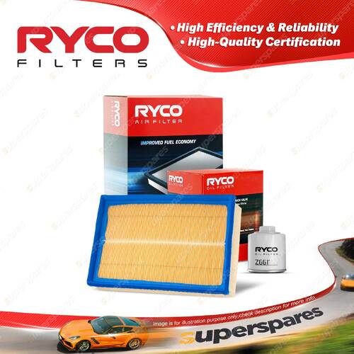 Ryco Oil Air Filter for Volkswagen Polo 9N 4cyl 1.4L Petrol BBY BBZ BKY