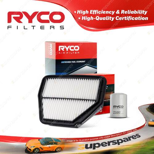 Ryco Oil Air Filter for Holden Captiva CG V6 3.2L Petrol LU1 09/2006-01/2011