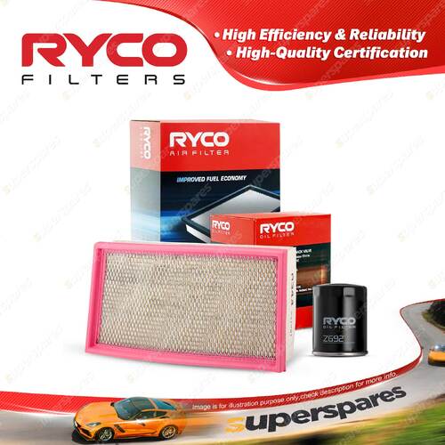 Ryco Oil Air Filter for Jaguar S Type 4.2 V8 4.2L Petrol AJ34 06/2002-05/2008