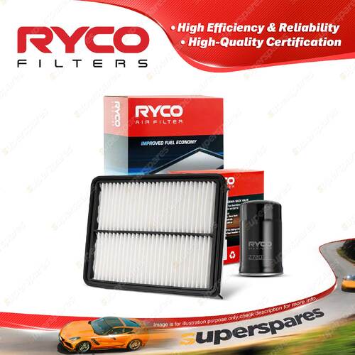 Ryco Oil Air Filter for Hyundai Santa Fe CM 4cyl 2.2L D4HB 11/2009-08/2012