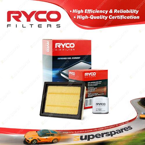 Ryco Oil Air Filter for Ford Fiesta WQ 4cyl 1.6L Petrol Duratec 02/2006-12/2008