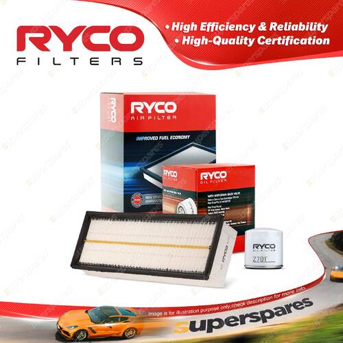 Ryco Oil Air Filter for Audi Q3 8U 1.4 TFSI 4cyl 1.4L Petrol CHP 02/2014-06/2015