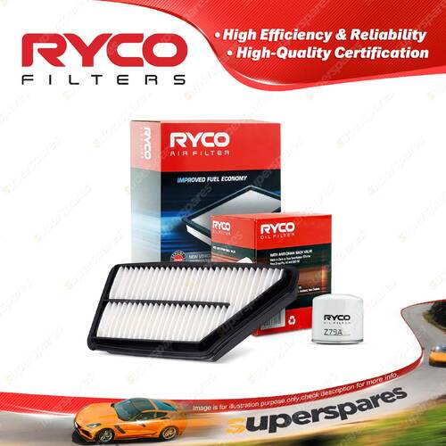 Ryco Oil Air Filter for Honda Prelude BA BB 4cyl 2.2L 2.3L Petrol F22A1 H23A1