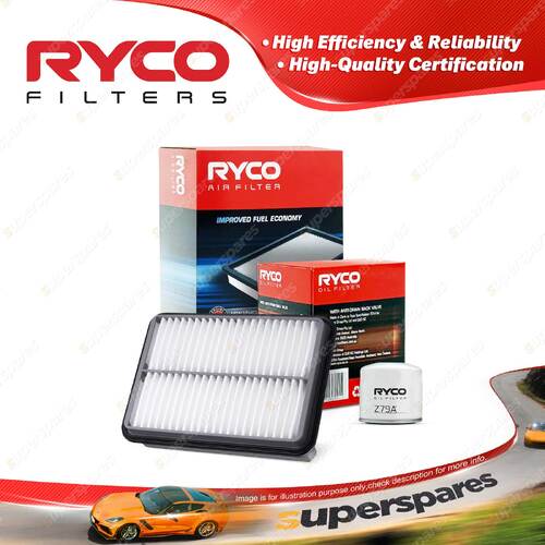 Ryco Oil Air Filter for Hyundai Santa Fe SM 4cyl 2.4L V6 2.7L Petrol G4JSX G6EA